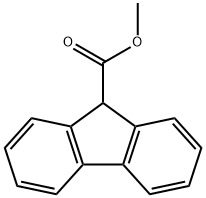 9H-フルオレン-9-カルボン酸メチル 化学構造式