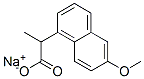 sodium (+)-6-methoxy-2-naphthylpropionate Struktur