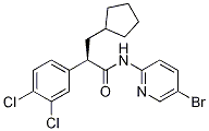 N-(5-bromo-pyridin-2-yl)-3-cyclopentyl-2(R)-(3,4-
dichloro-phenyl)-propionamide Structure