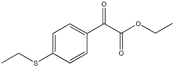 4-(エチルチオ)ベンゾイルぎ酸エチル 化学構造式