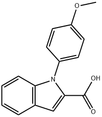 1-(4-甲氧苯基)-1H-2-吲哚甲酸,300365-79-1,结构式