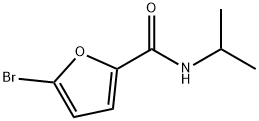 5-ブロモ-N-イソプロピル-2-フルアミド 化学構造式