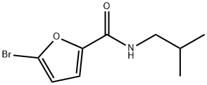 5-ブロモ-N-イソブチル-2-フルアミド 化学構造式