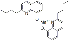 Manganese(II)bis(2-butylquinoline-8-olate) Structure