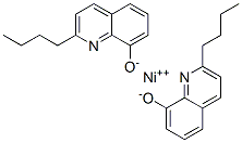 Nickel(II)bis(2-butylquinoline-8-olate) Struktur