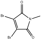 2,3-二溴-N-甲基马来酰亚胺,3005-27-4,结构式