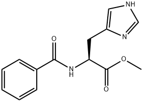 Nα-ベンゾイル-L-ヒスチジンメチル 化学構造式