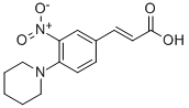 3-(3-NITRO-4-PIPERIDINOPHENYL)ACRYLIC ACID Structure