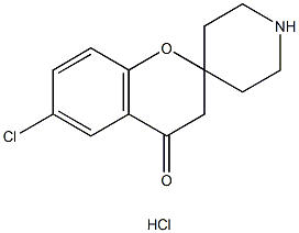 SPIRO[2H-1-BENZOPYRAN-2,4'-PIPERIDIN]-4(3H)-ONE, 6-CHLORO-, HYDROCHLORIDE Structure