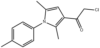 2-CHLORO-1-[2,5-DIMETHYL-1-(4-METHYLPHENYL)-1H-PYRROL-3-YL]-1-ETHANONE 化学構造式