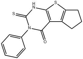 3-PHENYL-2-SULFANYL-3,5,6,7-TETRAHYDRO-4H-CYCLOPENTA[4,5]THIENO[2,3-D]PYRIMIDIN-4-ONE