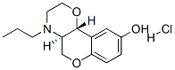 (+)-(4aR,10bR)-3,4,4a,10b-Tetrahydro-4-propyl-2H,5H-[1]benzopyrano[4,3-b]-1,4-oxazin-9-ol  hydrochloride Struktur
