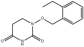 5,6-Dihydro-1-(o-ethylbenzyloxy)-2,4(1H,3H)-pyrimidinedione Struktur