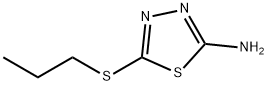 5-(プロピルチオ)-1,3,4-チアジアゾール-2-アミン 化学構造式