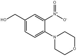 (4-MORPHOLINO-3-NITROPHENYL)METHANOL HYDROCHLORIDE 化学構造式