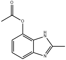 1H-Benzimidazol-4-ol,2-methyl-,acetate(ester)(9CI) Struktur