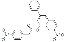 7-nitro-3-phenyl-1-naphthyl 4-nitrophenylacetate Structure