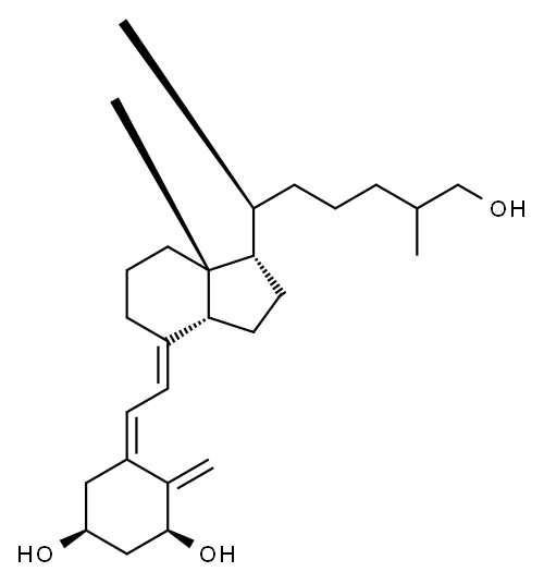 1α,26-Dihydroxy Vitamin D3 化学構造式