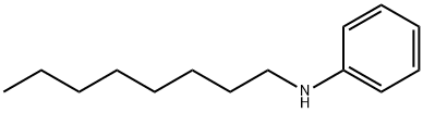 正辛基苯胺, 3007-71-4, 结构式