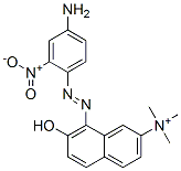 [8-[(4-氨基-2-硝基苯基)偶氮]-7-羟基-2-萘基]三甲基铵, 30075-29-7, 结构式