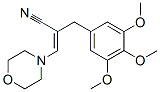 3-morpholino-2-(3,4,5-trimethoxybenzyl)acrylonitrile Struktur