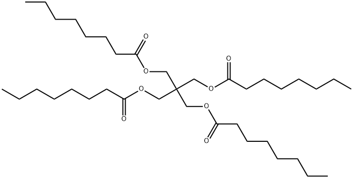 2,2-bis[[(1-oxooctyl)oxy]methyl]-1,3-propanediyl dioctanoate  Struktur