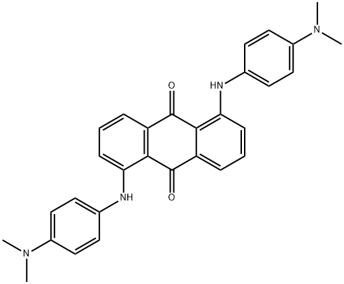 1,5-bis[[4-(dimethylamino)phenyl]amino]anthraquinone  Struktur