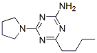 4-Butyl-6-(1-pyrrolidinyl)-1,3,5-triazin-2-amine Structure