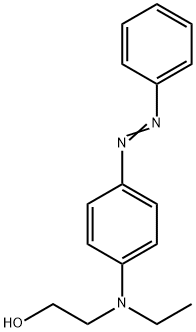 Ethanol, 2-[ethyl[4-(2-phenyldiazenyl)phenyl]aMino]- Structure