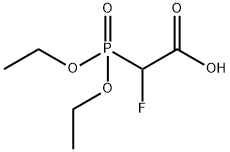 diethylphosphonofluoroacetic acid Structure