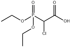 クロロ(ジエトキシホスフィニル)酢酸 化学構造式
