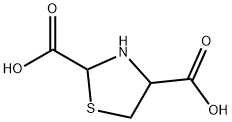 チアゾリジン-2,4-ジカルボン酸 化学構造式