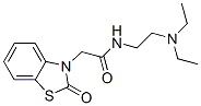 N-[2-(Diethylamino)ethyl]-2-oxobenzothiazole-3(2H)-acetamide 结构式