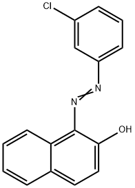 1-(3-chlorophenylazo)-2-naphthol   Struktur