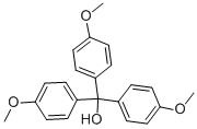 4-メトキシ-α,α-ビス(4-メトキシフェニル)ベンゼンメタノール 化学構造式