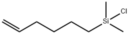 5-ヘキセニルジメチルクロロシラ 化学構造式