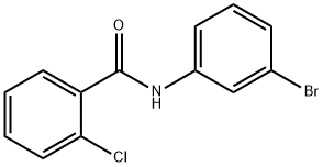 N-(3-溴苯基)-2-氯苯甲酰胺 结构式