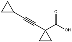 Cyclopropanecarboxylic acid, 1-(cyclopropylethynyl)- (8CI) 结构式