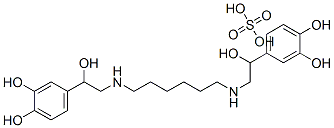 4,4'-[hexane-1,6-diylbis[imino(1-hydroxyethylene)]]dipyrocatechol sulphate  Struktur