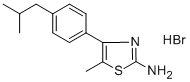 4-(4-ISOBUTYLPHENYL)-5-METHYL-1,3-THIAZOL-2-AMINE HYDROBROMIDE Struktur