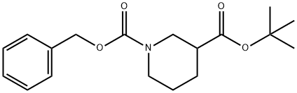 N-CBZ-3-PIPERIDINECARBOXYLIC ACID T-BUTYL ESTER Structure