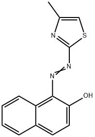 1-[(4-Methyl-2-thiazolyl)azo]-2-naphthol Struktur