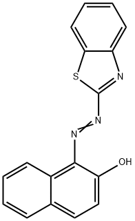 1-(2-benzothiazolylazo)-2-naphthol  Struktur