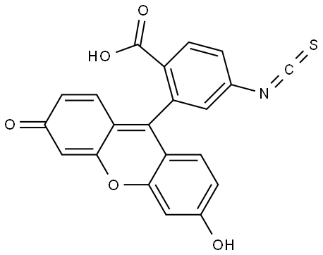 6-异硫氰基荧光素 结构式