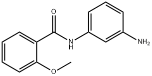 N-(3-アミノフェニル)-2-メトキシベンズアミド 化学構造式