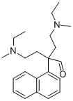 1-Naphthaleneacetaldehyde, alpha,alpha-bis(2-(N-ethyl-N-methylamino)et hyl)- Structure