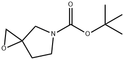 1-OXA-5-AZASPIRO[2.4]HEPTANE-5-CARBOXYLIC ACID, 1,1-DIMETHYLETHYL ESTER Struktur