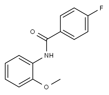 4-氟-N-(2-甲氧基苯基)苯甲酰胺, 301228-21-7, 结构式