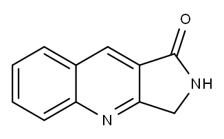 1H-Pyrrolo[3,4-b]quinolin-1-one, 2,3-dihydro- 化学構造式