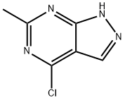 4-氯-6-甲基-1H-吡唑并[3,4-D]嘧啶 结构式